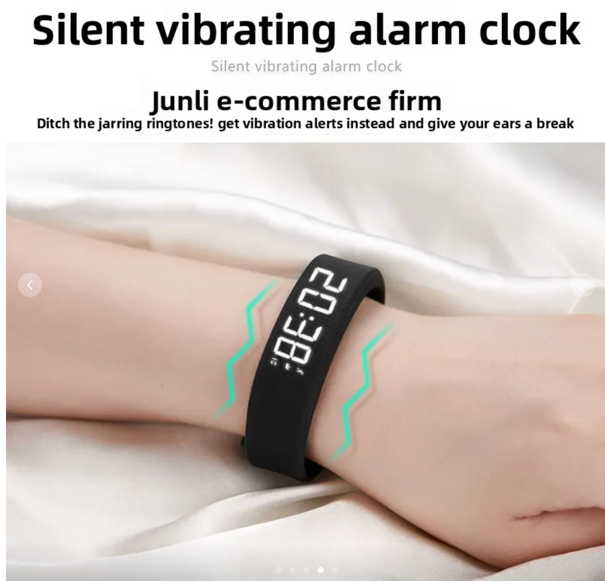 Vibration Alarm Wrist Watch